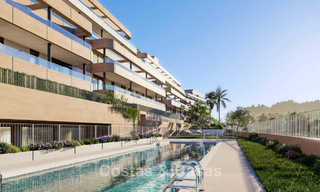 Appartements contemporains de luxe neufs à vendre en bordure du golf à Estepona 803606 