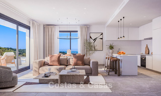 Appartements contemporains de luxe neufs à vendre en bordure du golf à Estepona 803608 