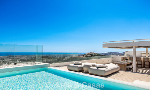 Penthouse duplex contemporain exclusif avec vue panoramique sur la mer à vendre à Marbella - Benahavís 803772