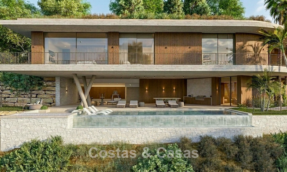 Villa de rêve ultramoderne avec des vues spectaculaires sur la mer à vendre dans les collines de Marbella - Benahavís 803917