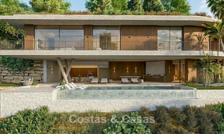 Villa de rêve ultramoderne avec des vues spectaculaires sur la mer à vendre dans les collines de Marbella - Benahavís 803917 