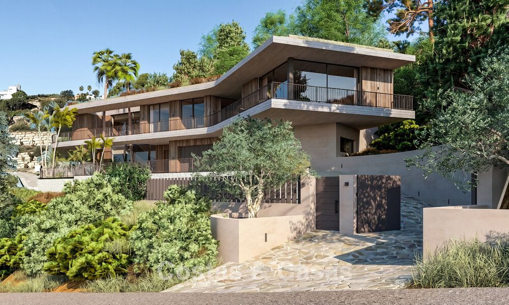 Villa de rêve ultramoderne avec des vues spectaculaires sur la mer à vendre dans les collines de Marbella - Benahavís 803930