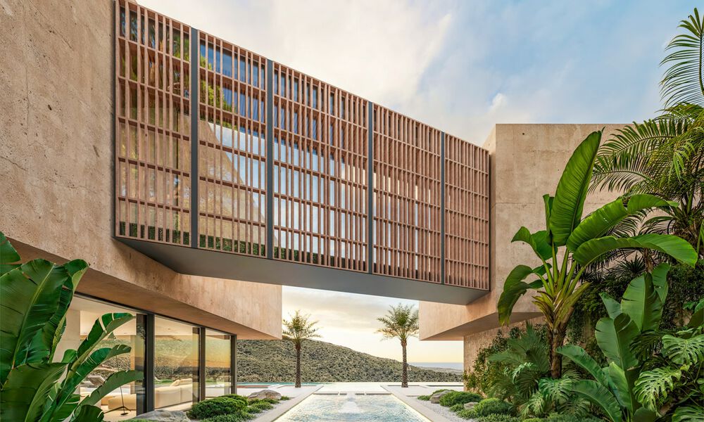 Villa d'architecte raffinée avec vue panoramique sur la mer à vendre dans les Collines de Marbella - Benahavís 804098