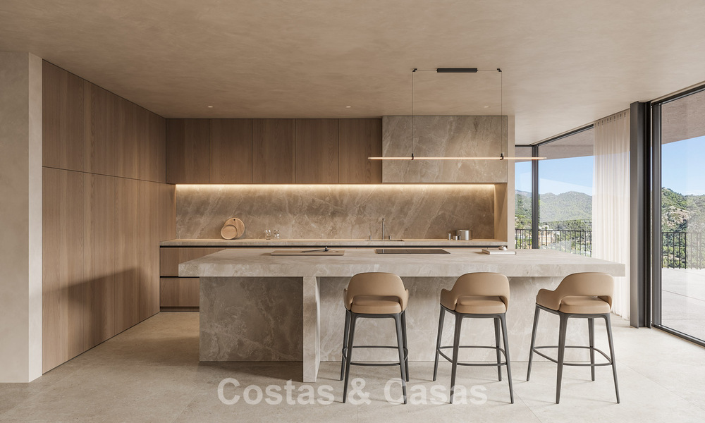 Villa d'architecte raffinée avec vue panoramique sur la mer à vendre dans les Collines de Marbella - Benahavís 804100