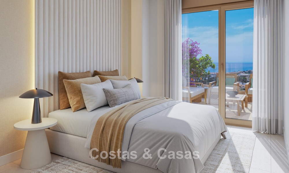 Appartements de luxe neufs avec vue panoramique sur la mer à vendre à La Cala de Mijas, Costa del Sol 804600