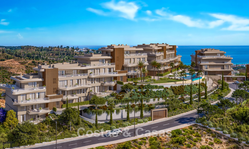 Appartements de luxe neufs avec vue panoramique sur la mer à vendre à La Cala de Mijas, Costa del Sol 804607
