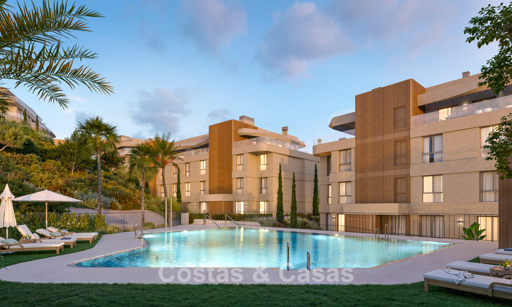 Appartements de luxe neufs avec vue panoramique sur la mer à vendre à La Cala de Mijas, Costa del Sol 804610