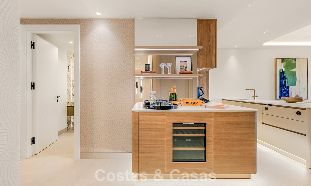 Appartement contemporain rénové avec vue dégagée sur la mer à vendre sur le New Golden Mile, entre Marbella et Estepona 804690