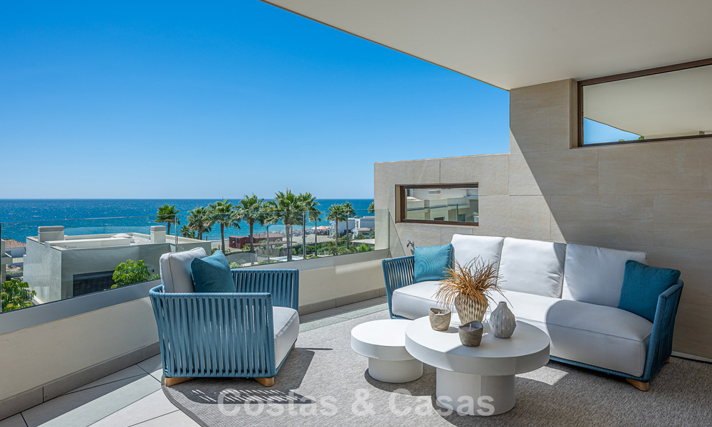 Appartement avec vue sur la mer dans une résidence en première ligne de plage sur la Nouvelle Mille d’Or - Marbella - Estepona 804719