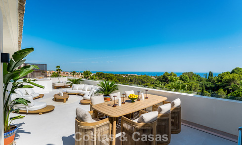 Penthouse luxueux et contemporain rénové avec vue panoramique sur la mer à Sierra Blanca, sur le Golden Mile de Marbella 804802