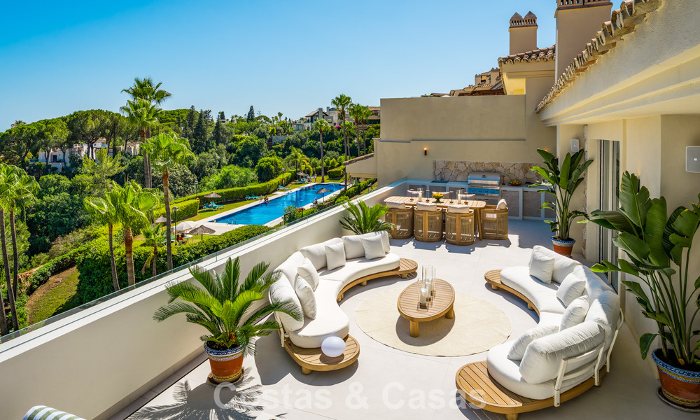 Penthouse luxueux et contemporain rénové avec vue panoramique sur la mer à Sierra Blanca, sur le Golden Mile de Marbella 804804