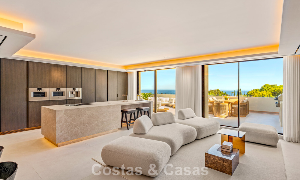 Penthouse luxueux et contemporain rénové avec vue panoramique sur la mer à Sierra Blanca, sur le Golden Mile de Marbella 804810