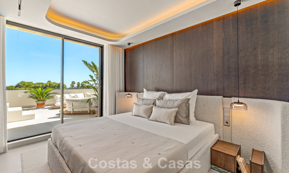 Penthouse luxueux et contemporain rénové avec vue panoramique sur la mer à Sierra Blanca, sur le Golden Mile de Marbella 804814
