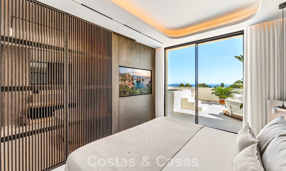 Penthouse luxueux et contemporain rénové avec vue panoramique sur la mer à Sierra Blanca, sur le Golden Mile de Marbella 804815