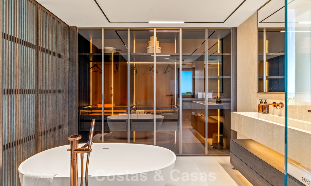 Penthouse luxueux et contemporain rénové avec vue panoramique sur la mer à Sierra Blanca, sur le Golden Mile de Marbella 804817