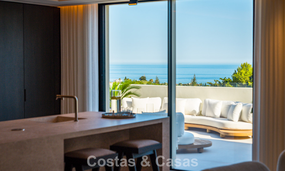 Penthouse luxueux et contemporain rénové avec vue panoramique sur la mer à Sierra Blanca, sur le Golden Mile de Marbella 804830