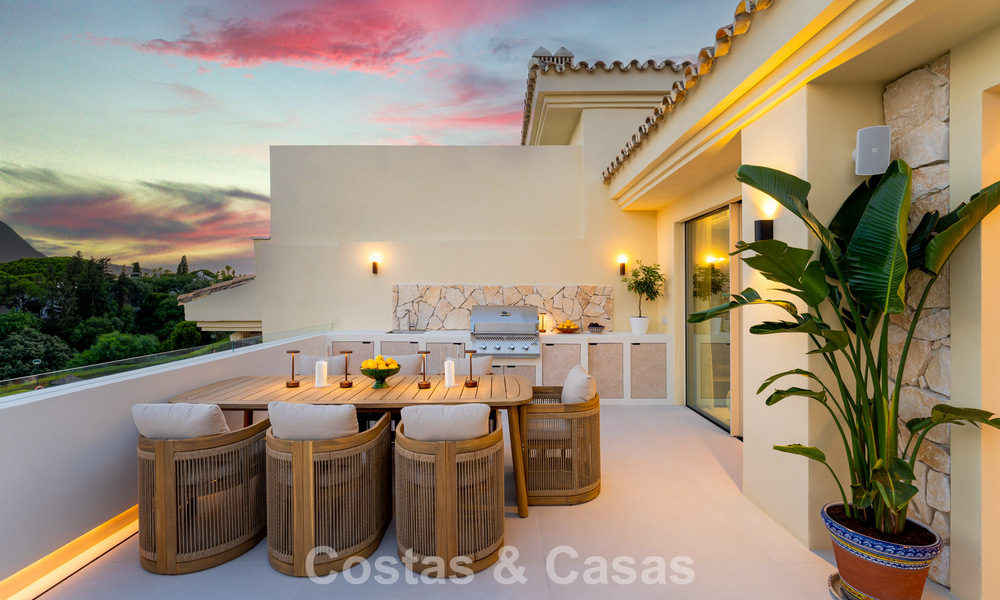Penthouse luxueux et contemporain rénové avec vue panoramique sur la mer à Sierra Blanca, sur le Golden Mile de Marbella 804832