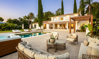 Villa espagnole au design intérieur moderne avec grand jardin à vendre sur la New Golden Mile á Benahavís entre Marbella et Estepona 804837 