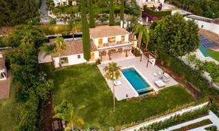 Villa espagnole au design intérieur moderne avec grand jardin à vendre sur la New Golden Mile á Benahavís entre Marbella et Estepona 804839 