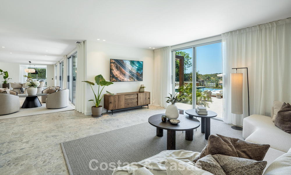 Villa espagnole au design intérieur moderne avec grand jardin à vendre sur la New Golden Mile á Benahavís entre Marbella et Estepona 804867