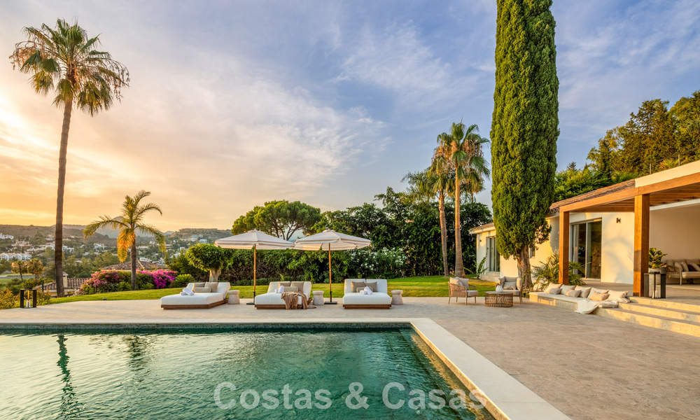 Villa espagnole au design intérieur moderne avec grand jardin à vendre sur la New Golden Mile á Benahavís entre Marbella et Estepona 804873