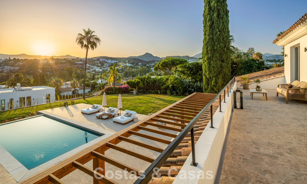 Villa espagnole au design intérieur moderne avec grand jardin à vendre sur la New Golden Mile á Benahavís entre Marbella et Estepona 804877