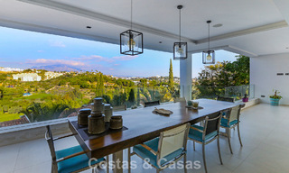 Villa exclusive avec vue panoramique sur la mer à vendre à Los Flamingos, resort de golf 5 étoiles à Marbella - Benahavís 804754 