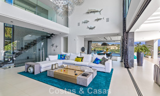 Villa exclusive avec vue panoramique sur la mer à vendre à Los Flamingos, resort de golf 5 étoiles à Marbella - Benahavís 804763 