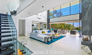 Villa exclusive avec vue panoramique sur la mer à vendre à Los Flamingos, resort de golf 5 étoiles à Marbella - Benahavís 804764 