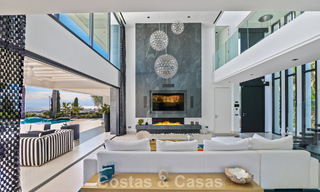 Villa exclusive avec vue panoramique sur la mer à vendre à Los Flamingos, resort de golf 5 étoiles à Marbella - Benahavís 804767 