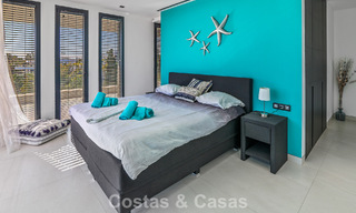 Villa exclusive avec vue panoramique sur la mer à vendre à Los Flamingos, resort de golf 5 étoiles à Marbella - Benahavís 804778 