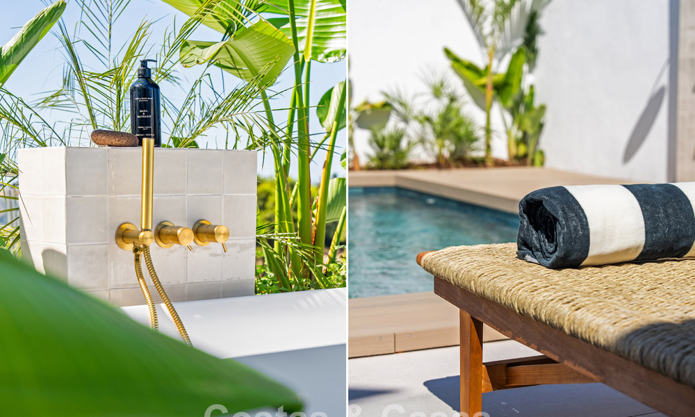 Élégante maison mitoyenne rénovée avec piscine privée à vendre à Nueva Andalucía, Marbella 804895