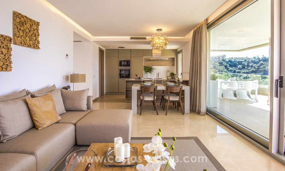 Appartements modernes de luxe à vendre avec vue sur la mer à Botanic, une résidence sécurisée à Benahavís - Marbella 805484