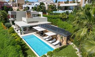 Villa moderne de luxe avec vue sur la mer dans la Vallée du Golf de Nueva Andalucía, Marbella 806054 