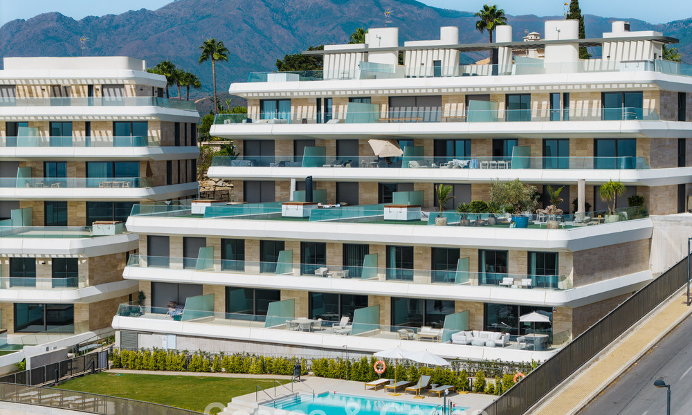Nouvel appartement duplex avec vue panoramique sur la mer à vendre sur le New Golden Mile, entre Marbella et Estepona 806122