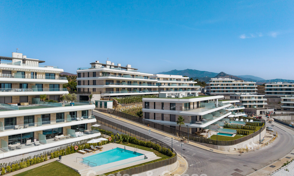 Nouvel appartement duplex avec vue panoramique sur la mer à vendre sur le New Golden Mile, entre Marbella et Estepona 806123
