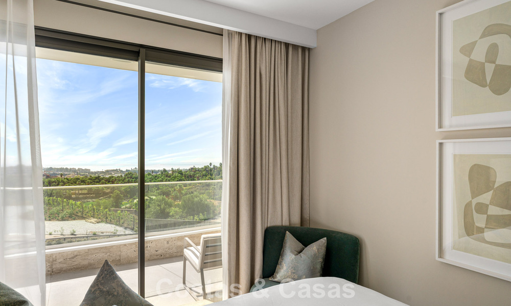 Nouvel appartement duplex avec vue panoramique sur la mer à vendre sur le New Golden Mile, entre Marbella et Estepona 806145
