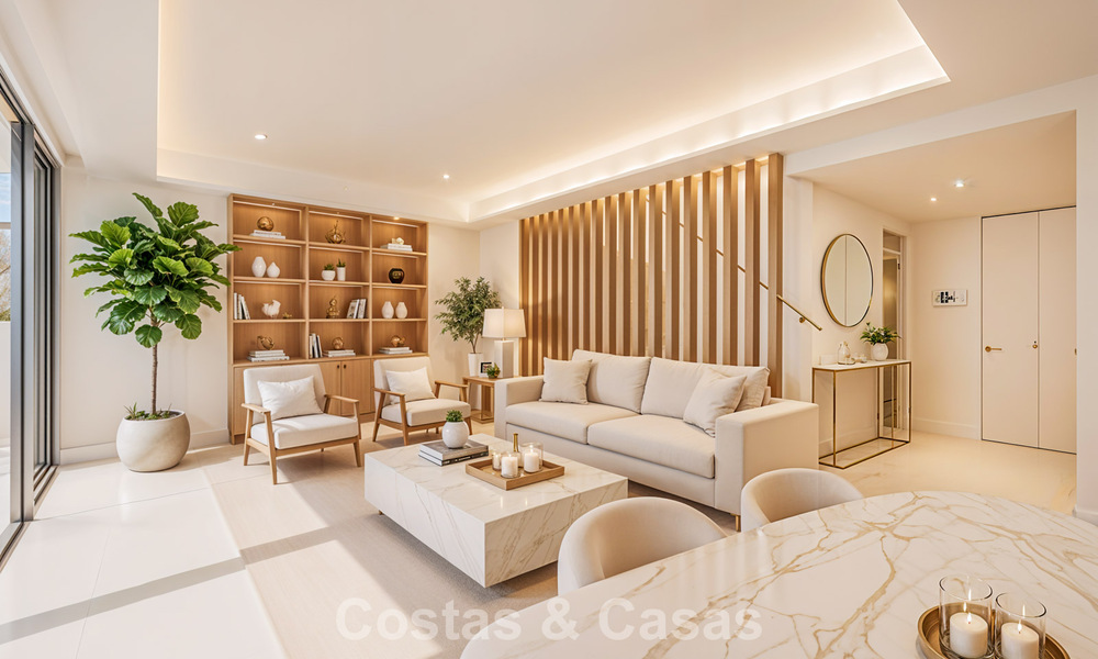 Penthouse duplex de luxe neuf avec piscine privée et vue sur la mer à vendre sur le golf à Marbella Est 806385