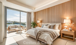 Penthouse duplex de luxe neuf avec piscine privée et vue sur la mer à vendre sur le golf à Marbella Est 806386 
