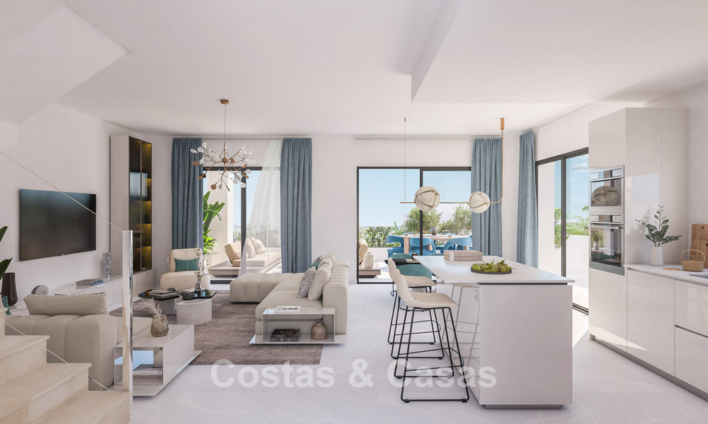 Villas jumelées neuves dans un environnement golfique à Estepona 806423