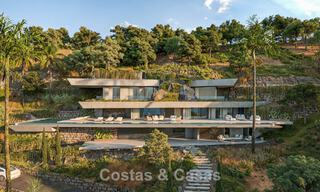 Villa de design avant-gardiste avec vue spectaculaire sur la mer à vendre dans un complexe de golf exclusif dans les collines de Marbella - Benahavís 806650 