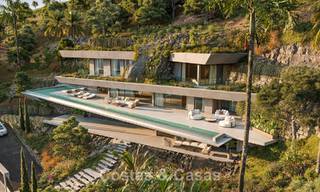 Villa de design avant-gardiste avec vue spectaculaire sur la mer à vendre dans un complexe de golf exclusif dans les collines de Marbella - Benahavís 806652 