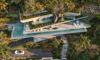 Villa de design avant-gardiste avec vue spectaculaire sur la mer à vendre dans un complexe de golf exclusif dans les collines de Marbella - Benahavís 806654 