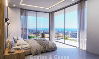 Villa de design avant-gardiste avec vue spectaculaire sur la mer à vendre dans un complexe de golf exclusif dans les collines de Marbella - Benahavís 806655 