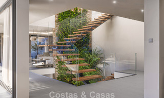 Villa de design avant-gardiste avec vue spectaculaire sur la mer à vendre dans un complexe de golf exclusif dans les collines de Marbella - Benahavís 806657 