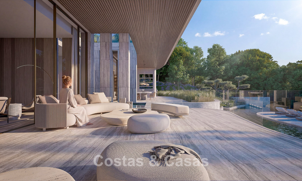 Villa d’architecte avant-gardiste avec vues imprenables sur le golf et la mer à vendre à La Reserva, Sotogrande 806936