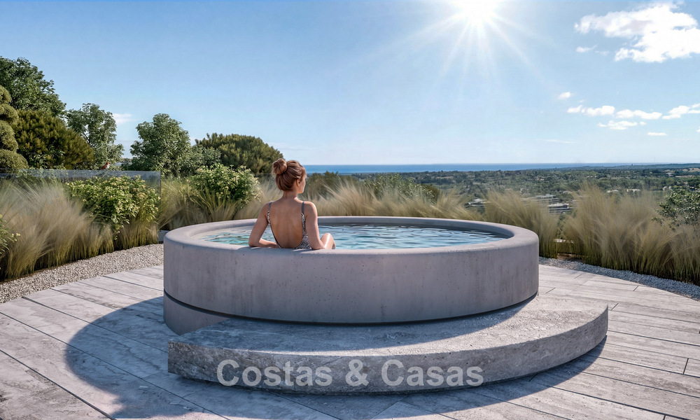Villa d’architecte avant-gardiste avec vues imprenables sur le golf et la mer à vendre à La Reserva, Sotogrande 806940