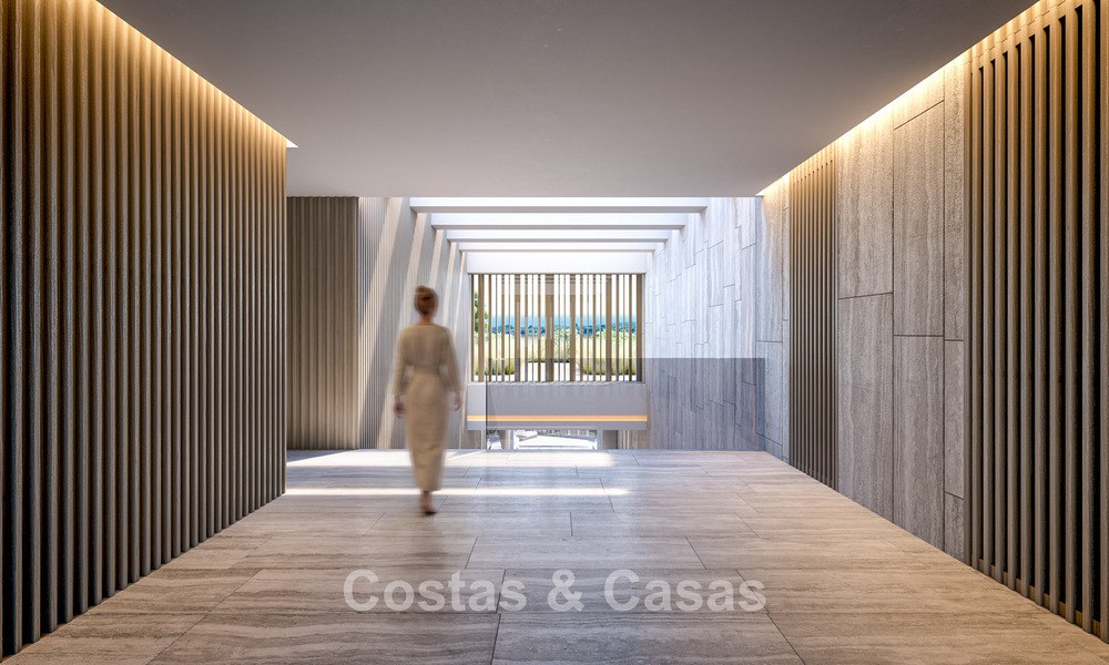 Villa d’architecte avant-gardiste avec vues imprenables sur le golf et la mer à vendre à La Reserva, Sotogrande 806945