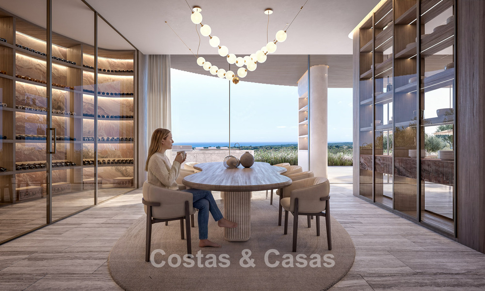 Villa d’architecte avant-gardiste avec vues imprenables sur le golf et la mer à vendre à La Reserva, Sotogrande 806947