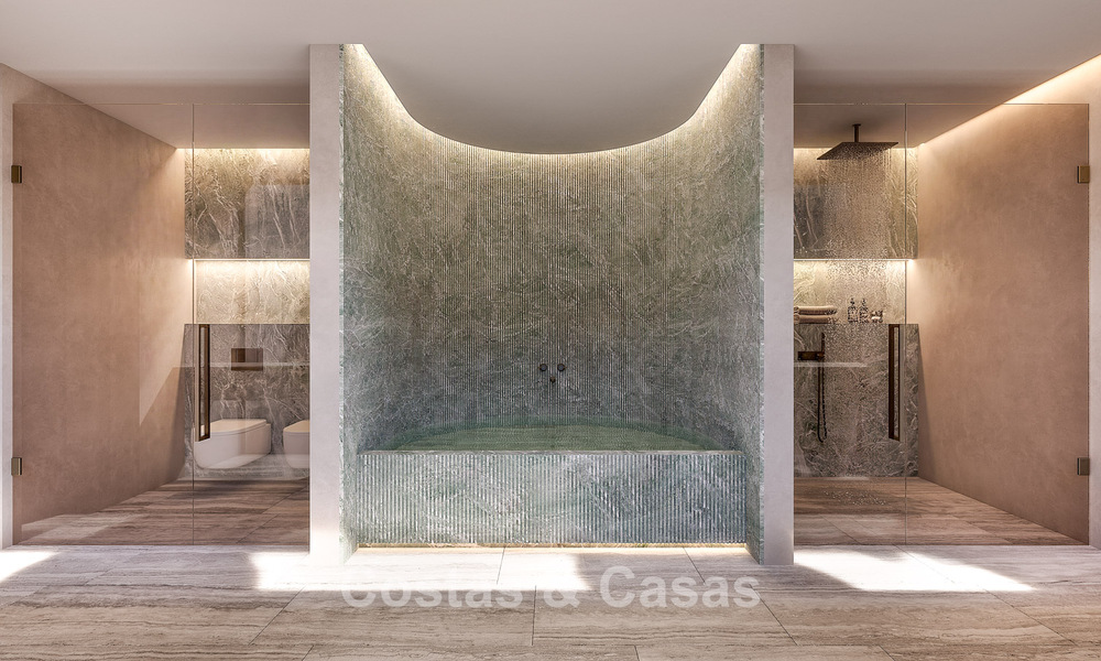 Villa d’architecte avant-gardiste avec vues imprenables sur le golf et la mer à vendre à La Reserva, Sotogrande 806949